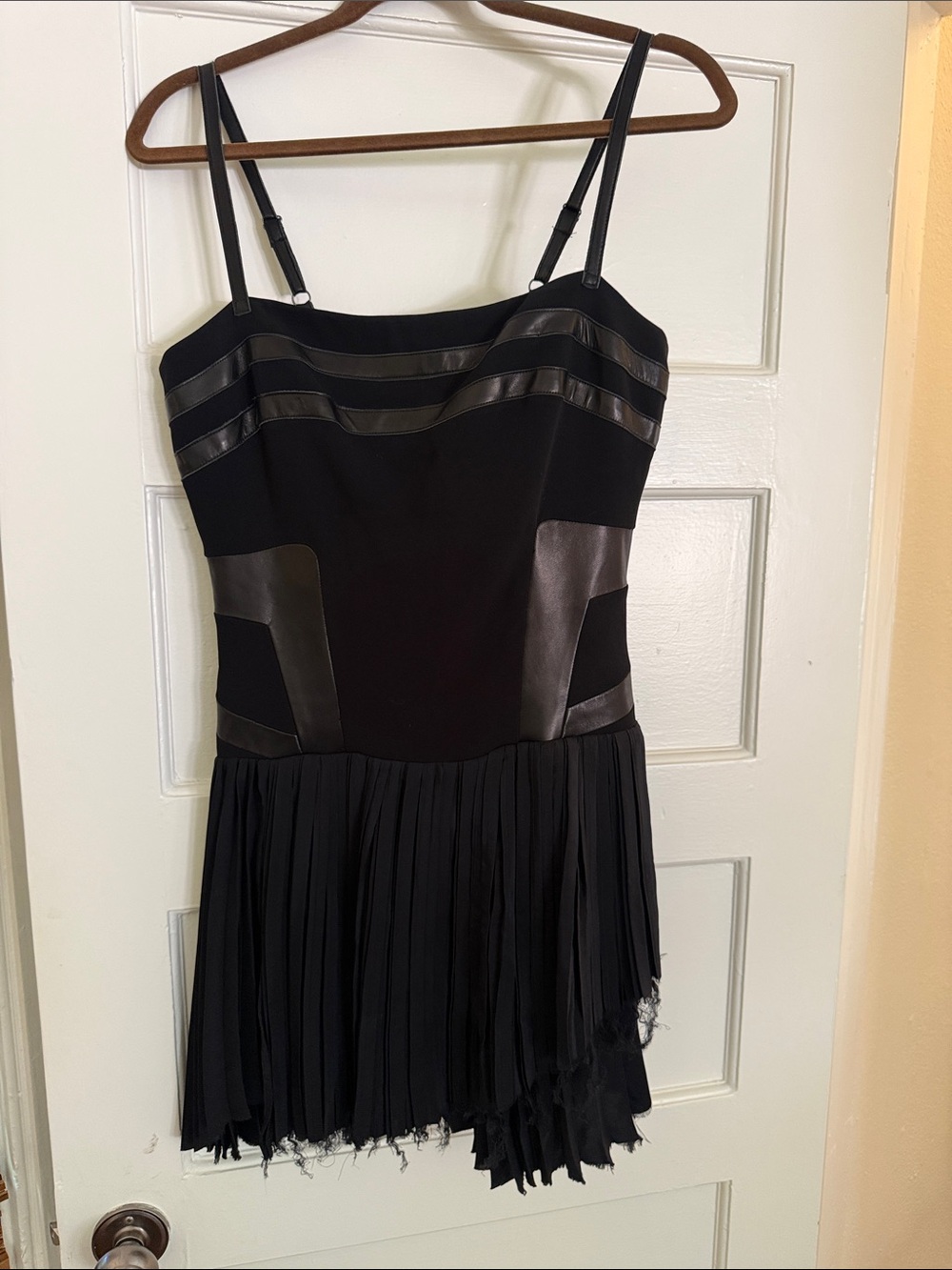 Rag and Bone Fringe Detail Spaghetti Strap Dress